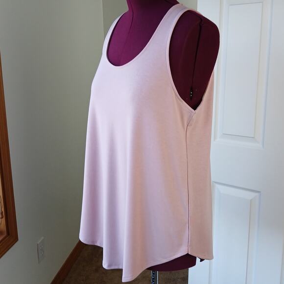 1X Cream Mauve Scoop Neck Round Hem Tank Top Zenana Plus size comfy cool - Picture 5 of 13